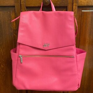 Freshly Picked Hot Pink Leather Backpack Diaper bag